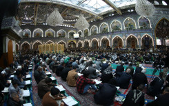 المجمع العلمي يختتم فعاليات الختمة المركزية في صحن مرقد أبي الفضل العباس (عليه السلام)