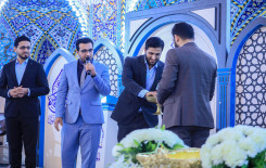 جانب من لقاء فريقي محافظة النجف (ب) ومحافظة واسط في الجولة السادسة ضمن المرحلة الأولى من المسابقة القرآنية الفرقية الوطنية الخامسة