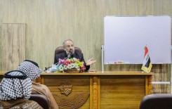 جانب من الدورة التطويرية لأساتذة الأقضية والنواحي التي يقيمها معهد القرآن الكريم فرع النجف الأشرف