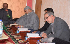 جانب من المحافل القرآنية في بيوت المؤمنين التي يُقيمها معهد القرآن الكريم / فرع بابل التابع للعتبة العباسية المقدسة