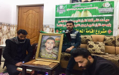 جانب من المحفل القرآني المبارك في بيوت الشهداء السعداء التي يقيمها معهد القرآن الكريم / فرع بابل التابع للعتبة العباسية المقدسة .